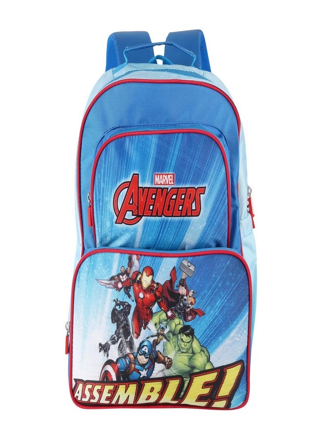 Marvel Press Marvel Avengers Kids School Backpack - Superhero Mini Bag for Boys & Girls (Ages 8-12) | Blue Toddler Backpack with Avengers Print & Bonus Stickers | Lightweight & Durable for School or Travel - Image 1